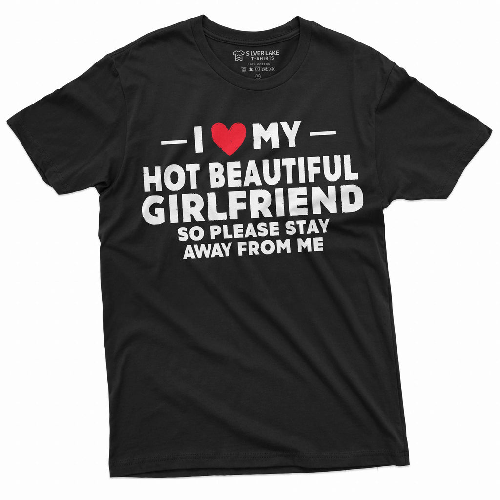 Men's I love my got girlfriend T-shirt Christmas gift for product image 1