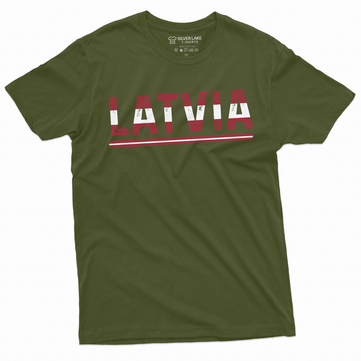 Men's Latvia T-shirt Latvian Flag Coat of arms Tee Shirt product image 10