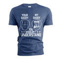 Men's Funny car guy T-shirt manual shift your daddy my tee product image 1