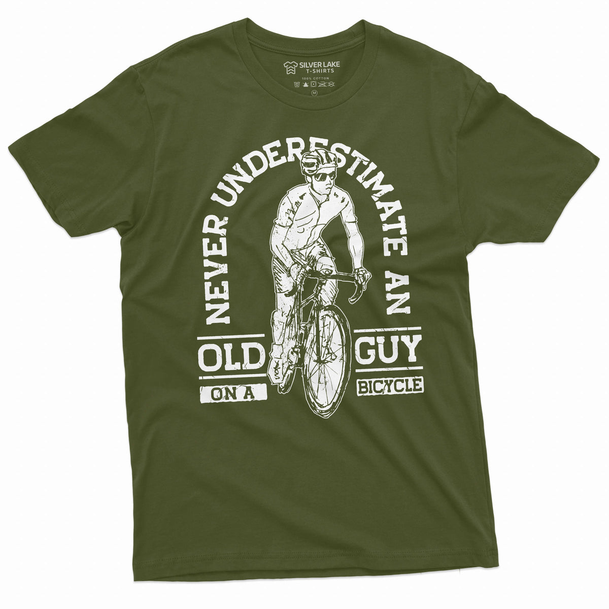 Men's Bicycle Bike T-shirt Old guy on Papa Dad Grandpa product image 4