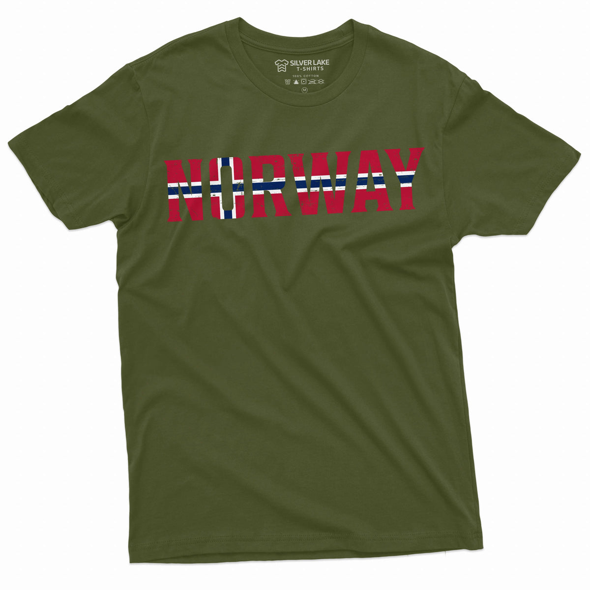 Men's Norway T-shirt Norge Norwegian Flag coat of arms tee product image 4