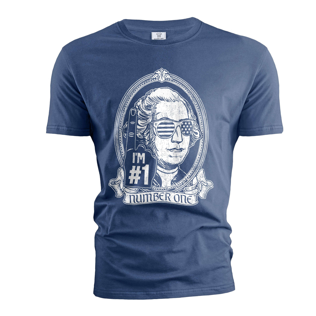 Men's funny George Washington USA number 1 T-shirt Fourth product image 3