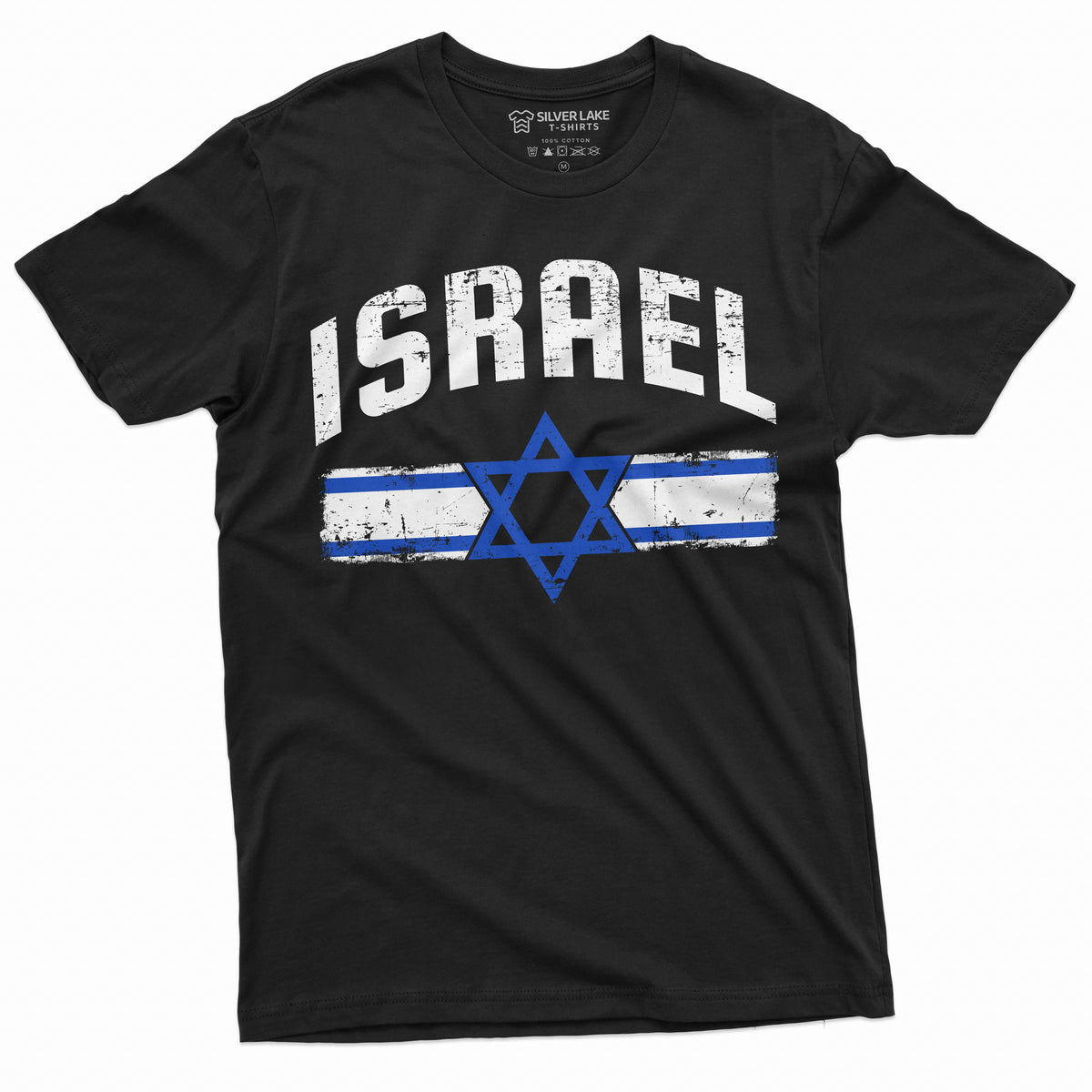 Men's Israel T-shirt Israeli Flag Coat of Arms Tee Shirt product image 9