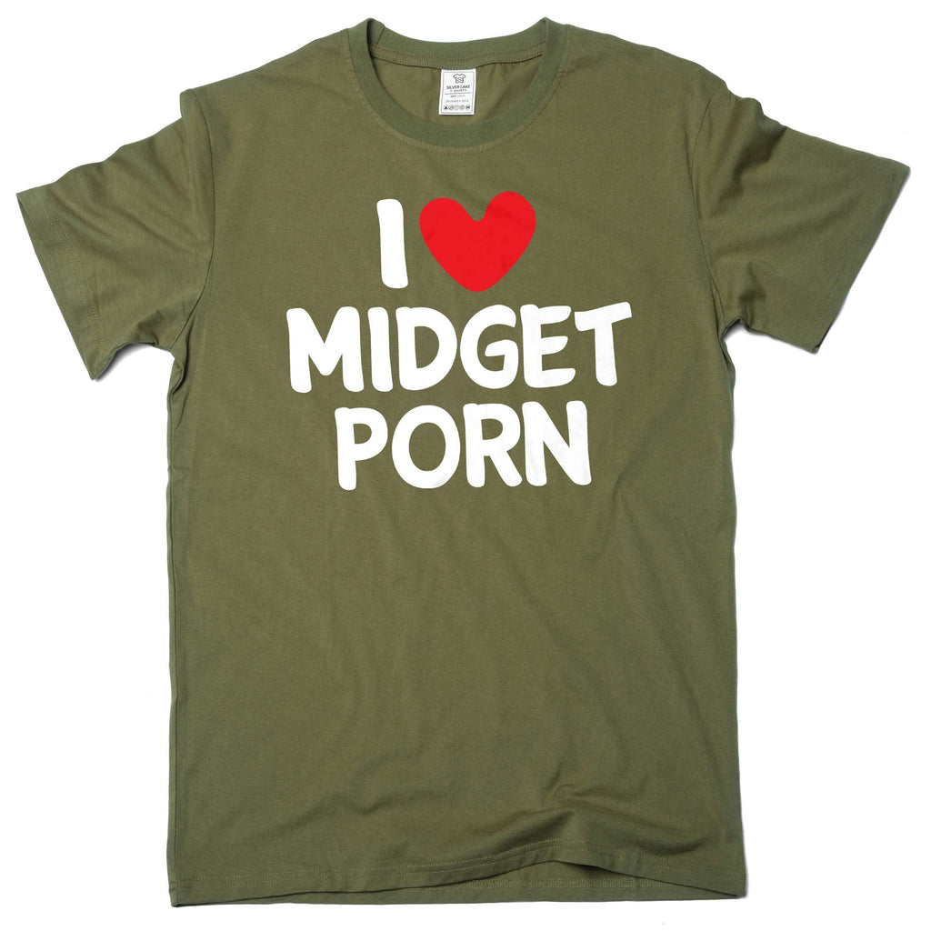 Men's funny I love Midget Porn inappropriate T-shirt product image 4