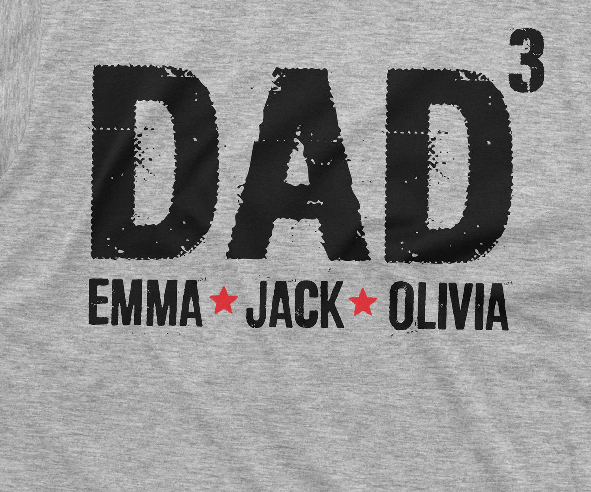 Men's Custom Dad T-shirt Father's Day Gift | Daughter Son product image 2