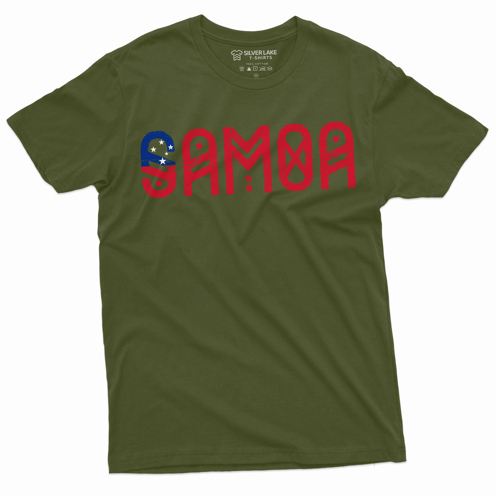 Men's Samoa T-shirt coat of arms of flag patriotic country product image 4