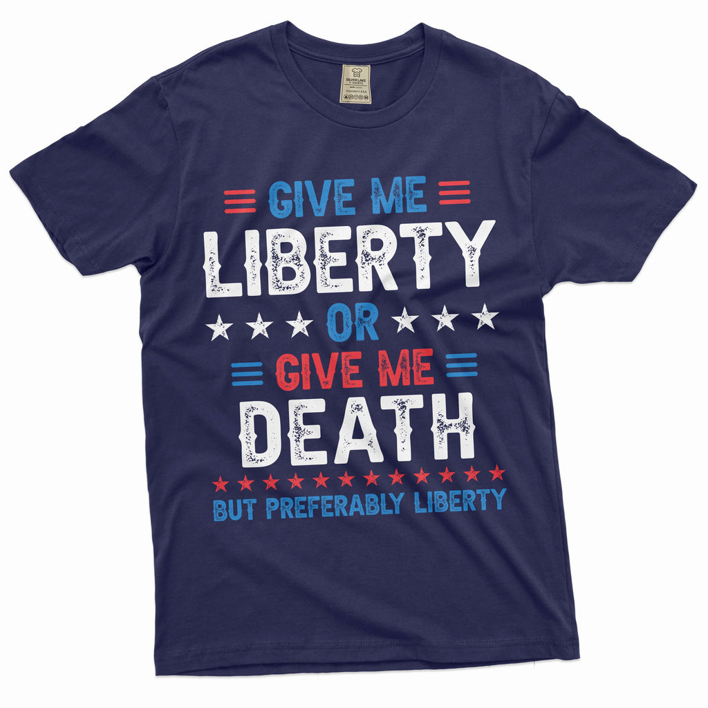 Fourth of July funny liberty or death shirt independence product image 3