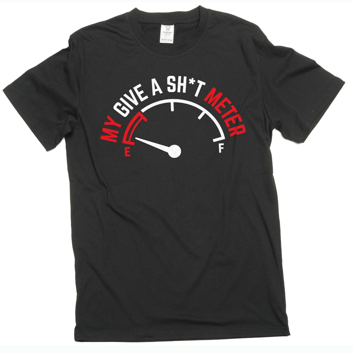 Men's sarcastic my give a shit meter T-shirt adult humor product image 1