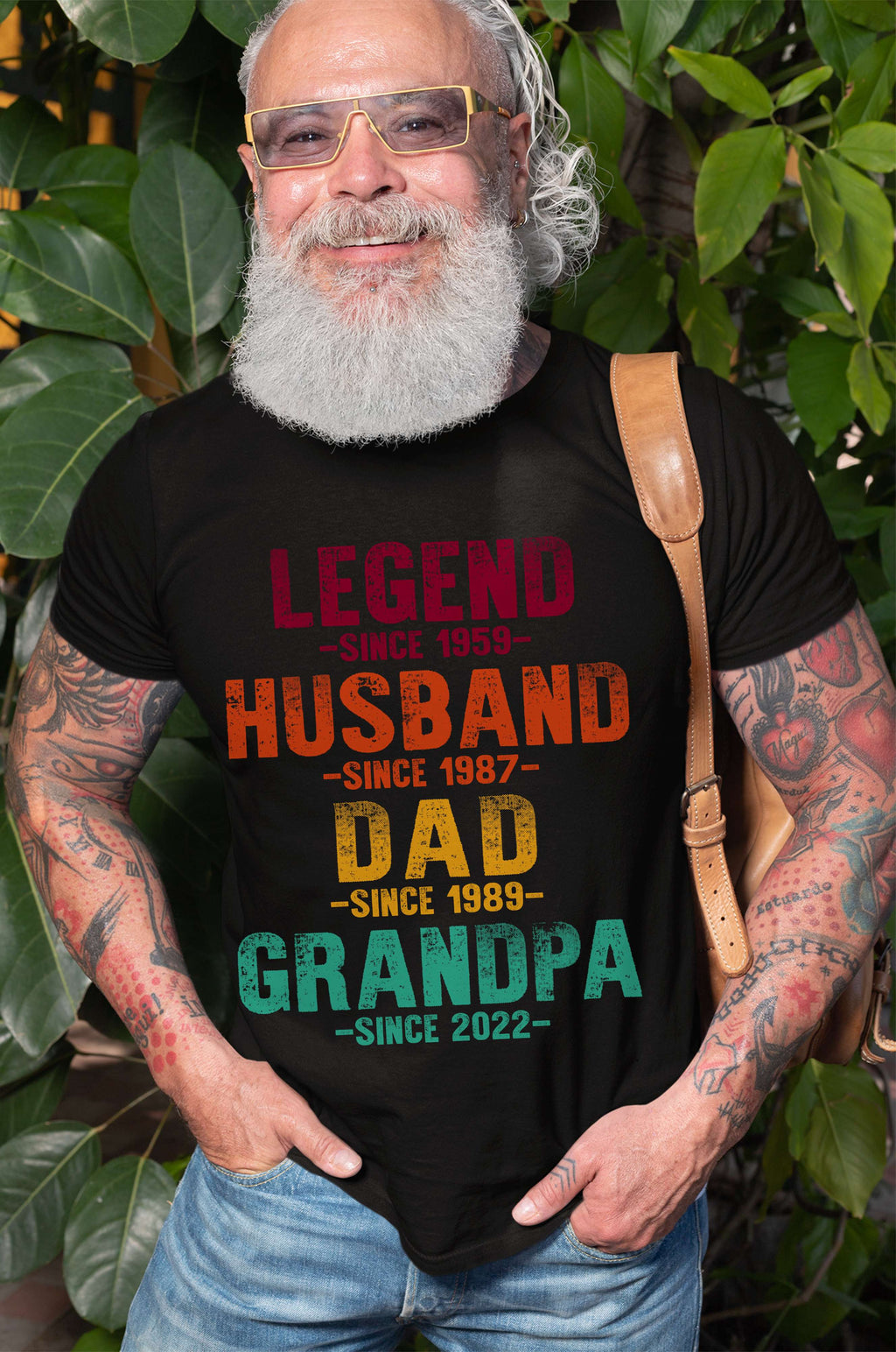 Men's Father's day Custom Gift T-shirt Husband Dad Grandpa product image 2