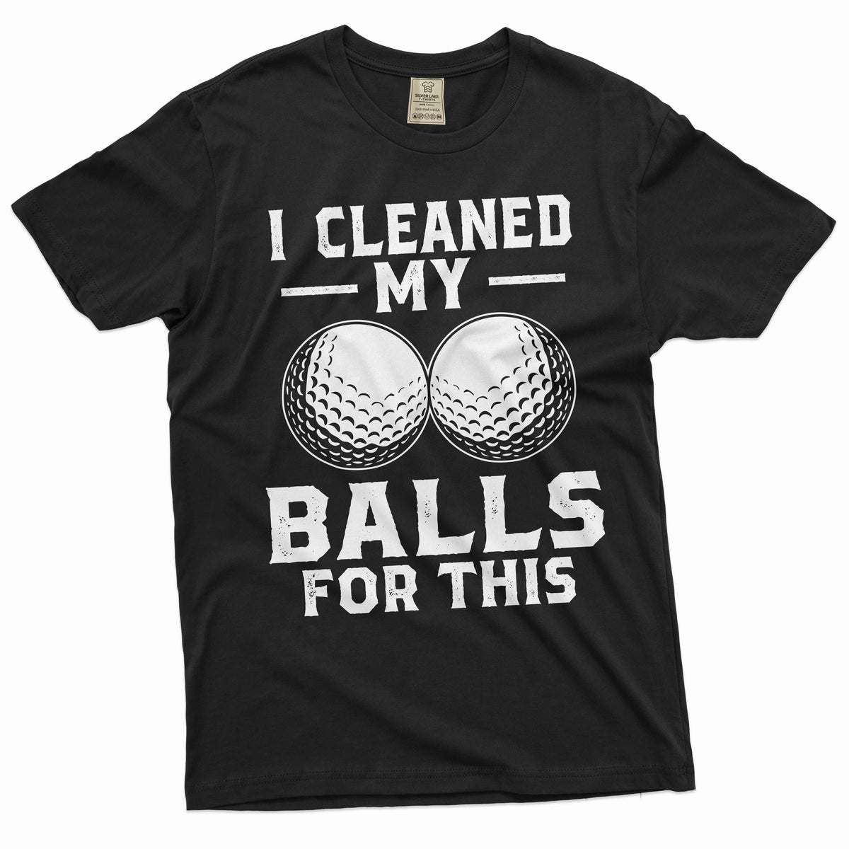 Men's funny Golf Tshirt I cleaned my balls for this sports product image 1