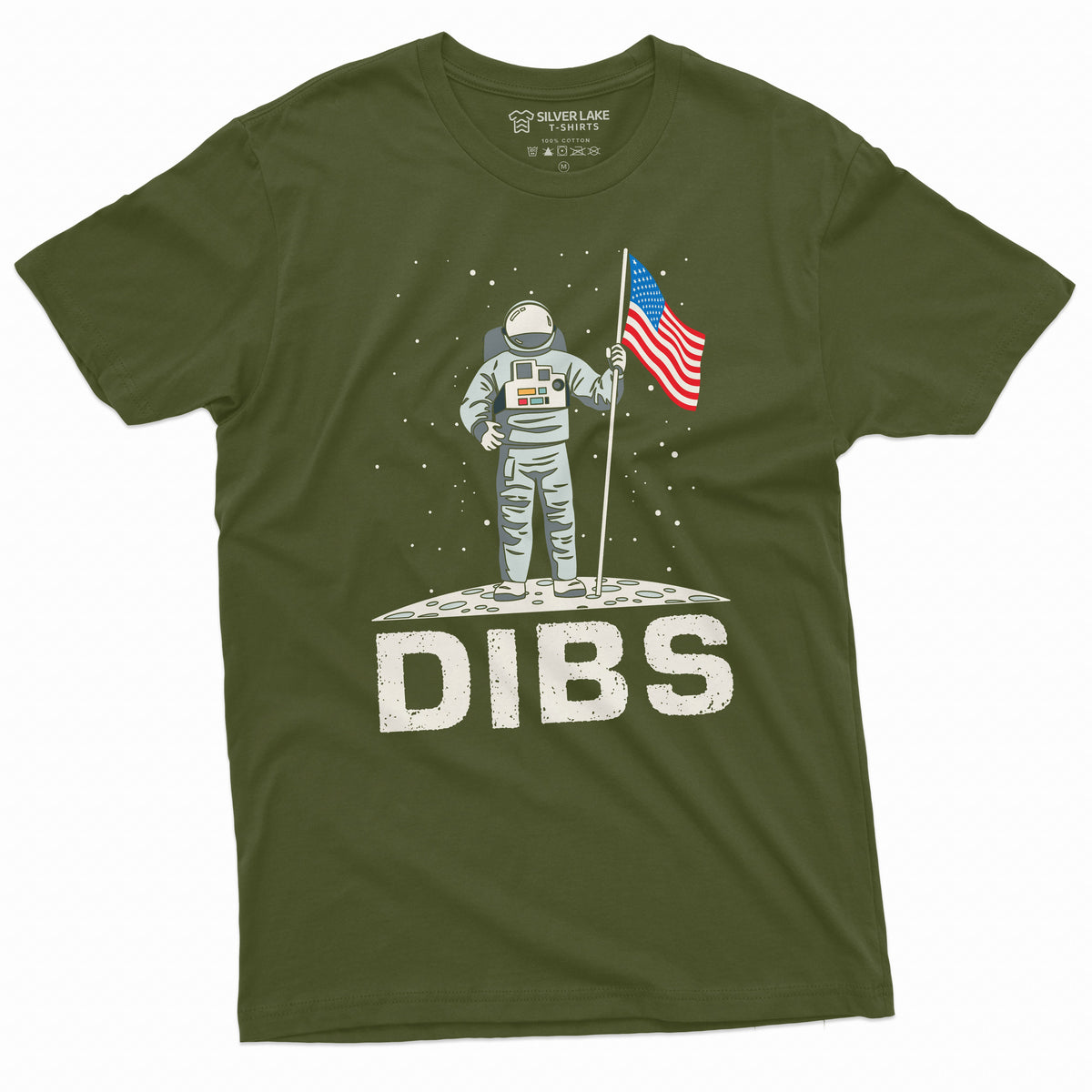 4th of July USA Patriotic T-shirt Space Astronaut Moon product image 4