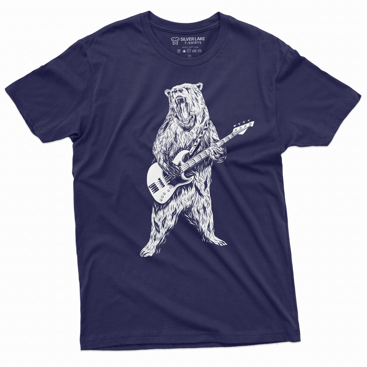 Men's Musical Band Bear Guitarist Tee Shirt Guitar Gifts product image 1