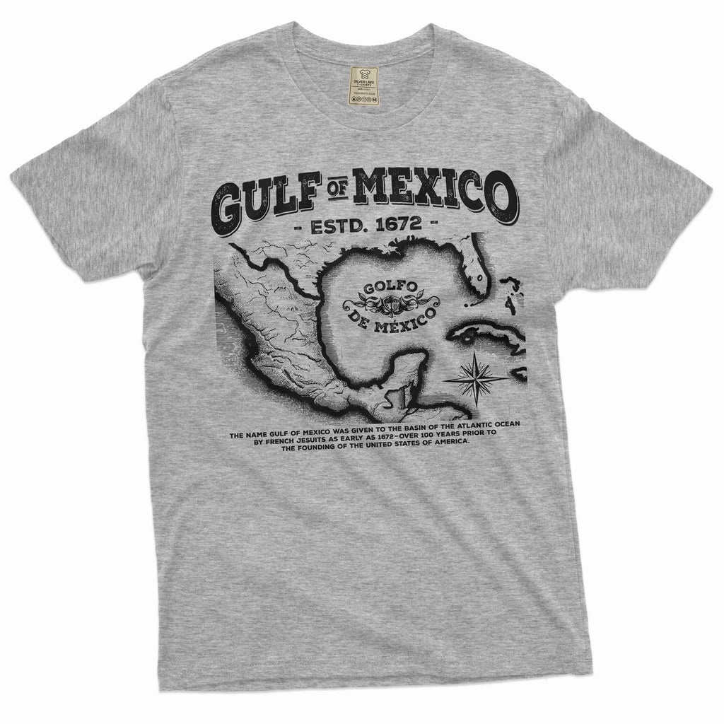 Gulf of Mexico T-shirt origin of of history men's tee shirt product image 5