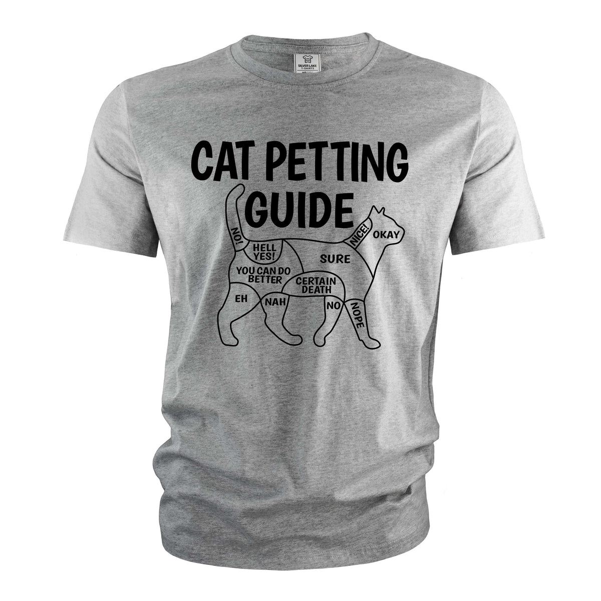 Funny cat petting guide T-shirt lover Pet tee shirt person product image 4