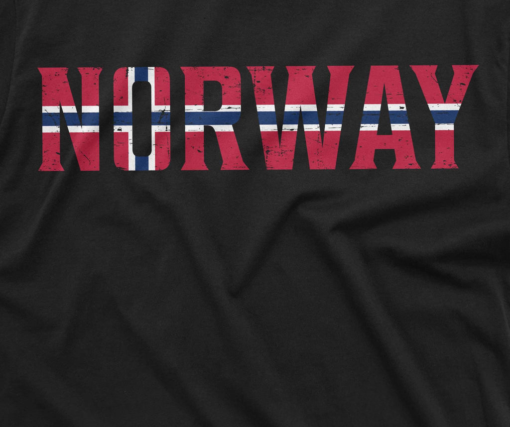 Men's Norway T-shirt Norge Norwegian Flag coat of arms tee product image 2