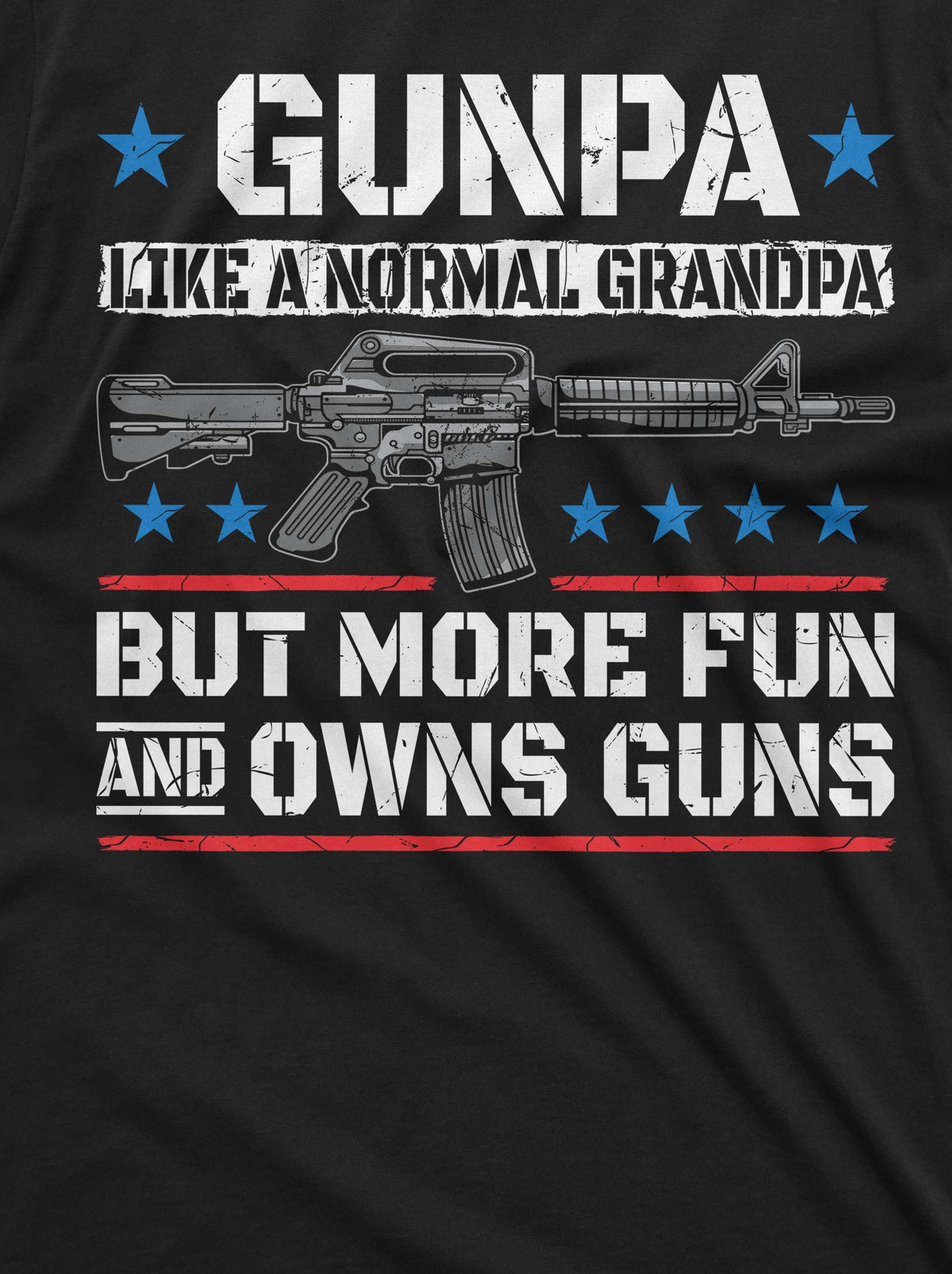 Men's Gunpa Shirt Grandpa Gun Tee Grandfather AR-15 2nd product image 2