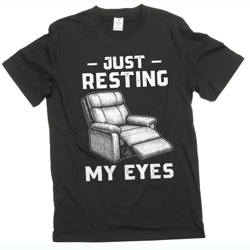 Men's funny father's day Just resting my eyes T-shirt product image 2