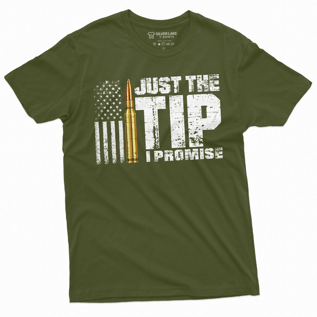 Funny Just the Tip I promise Bullet Tee Popular culture product image 4