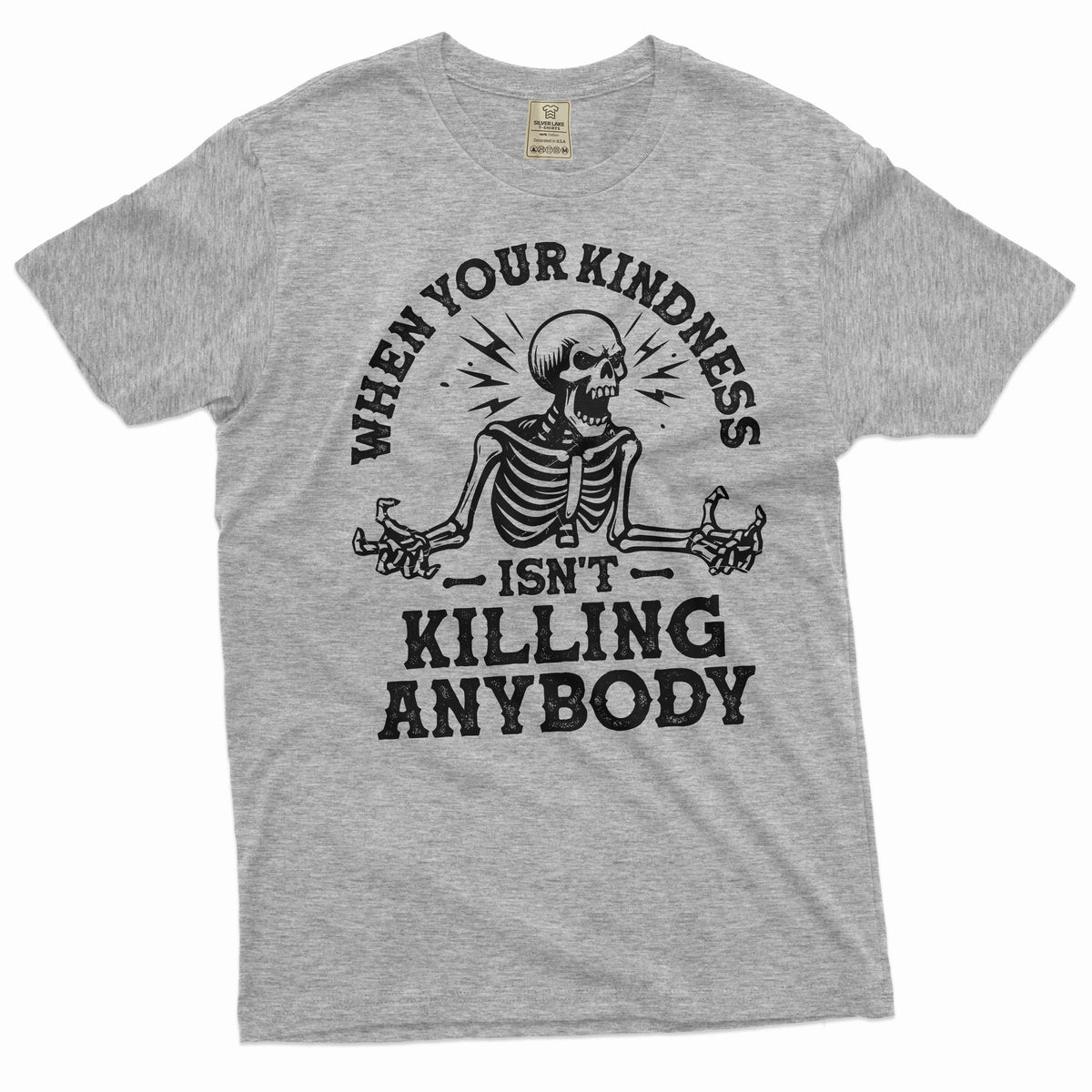 Men's funny killing with kindness T-shirt Halloween party product image 5