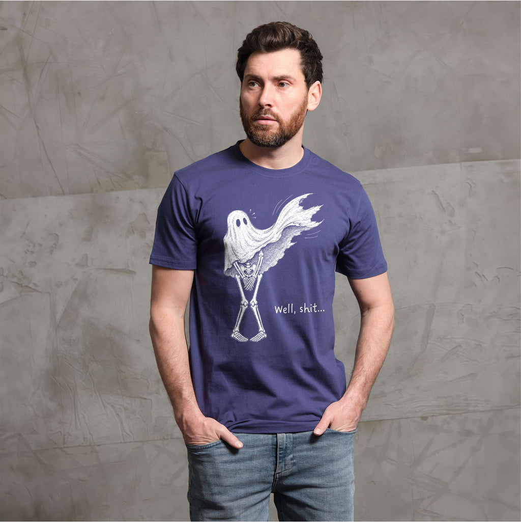 Funny Ghost Skeleton Shirt Dark Humor Halloween Spooky product image 2