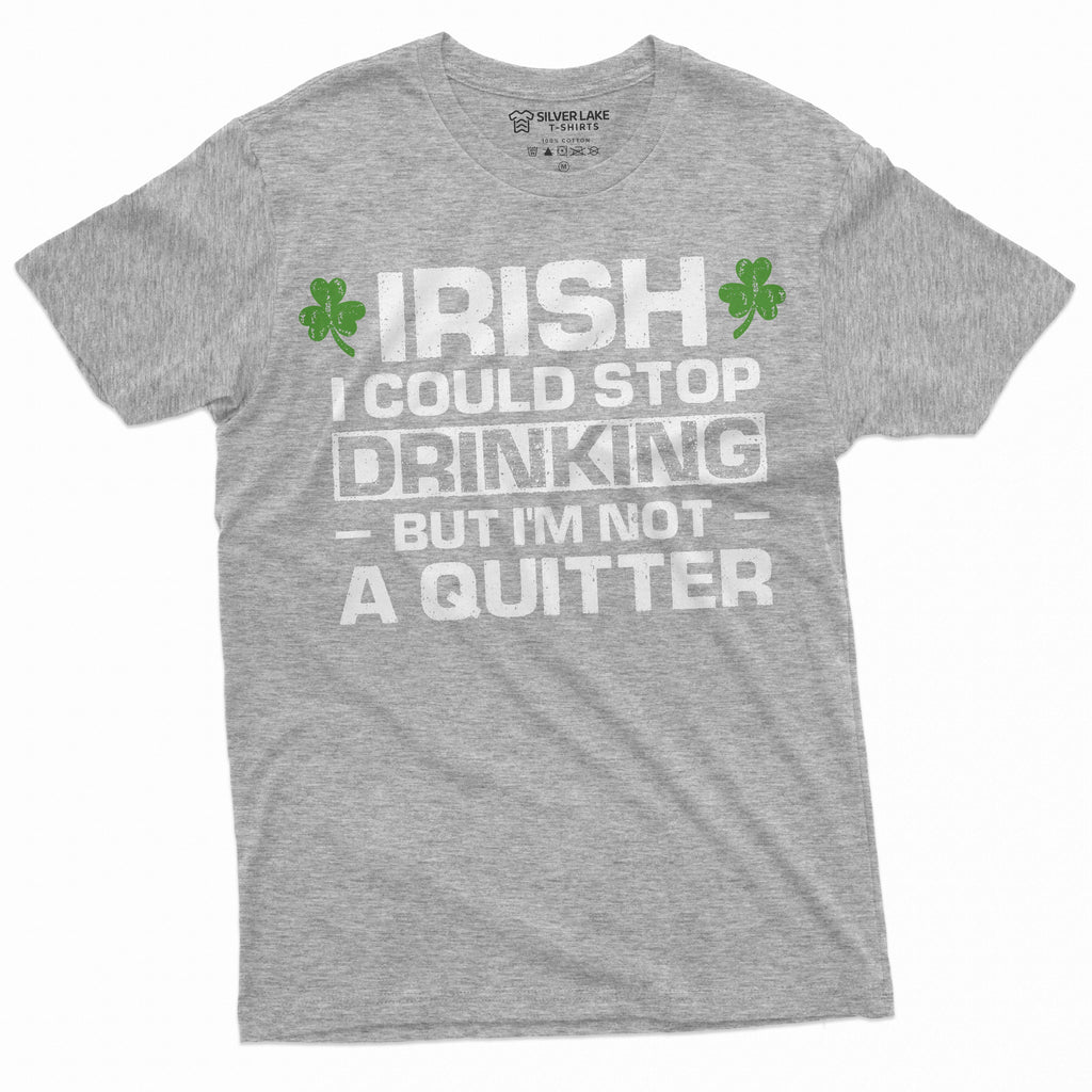 Funny Drinking shirt St Patricks day T-shirt Stop I am not product image 5
