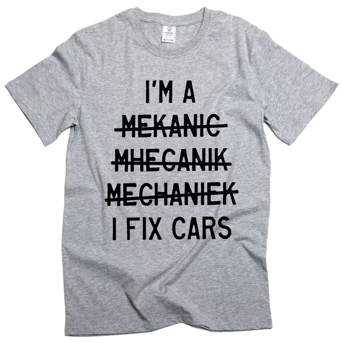Men's funny mechanic T-shirt I fix cars garage papa dad product image 5