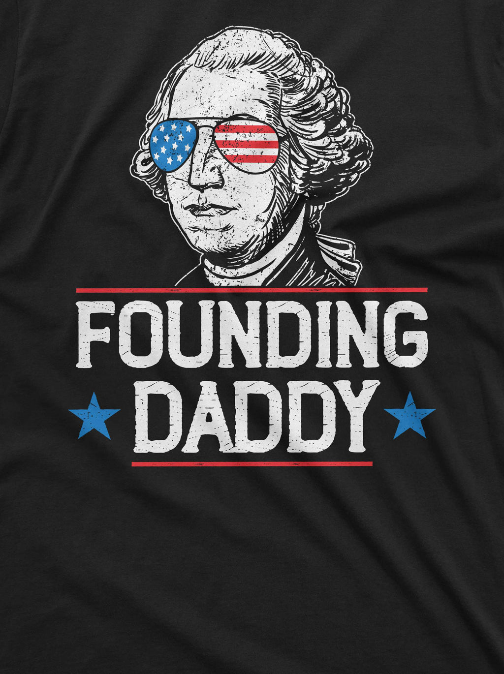 Mens Funny 4th of July Founding daddy George Washington product image 2