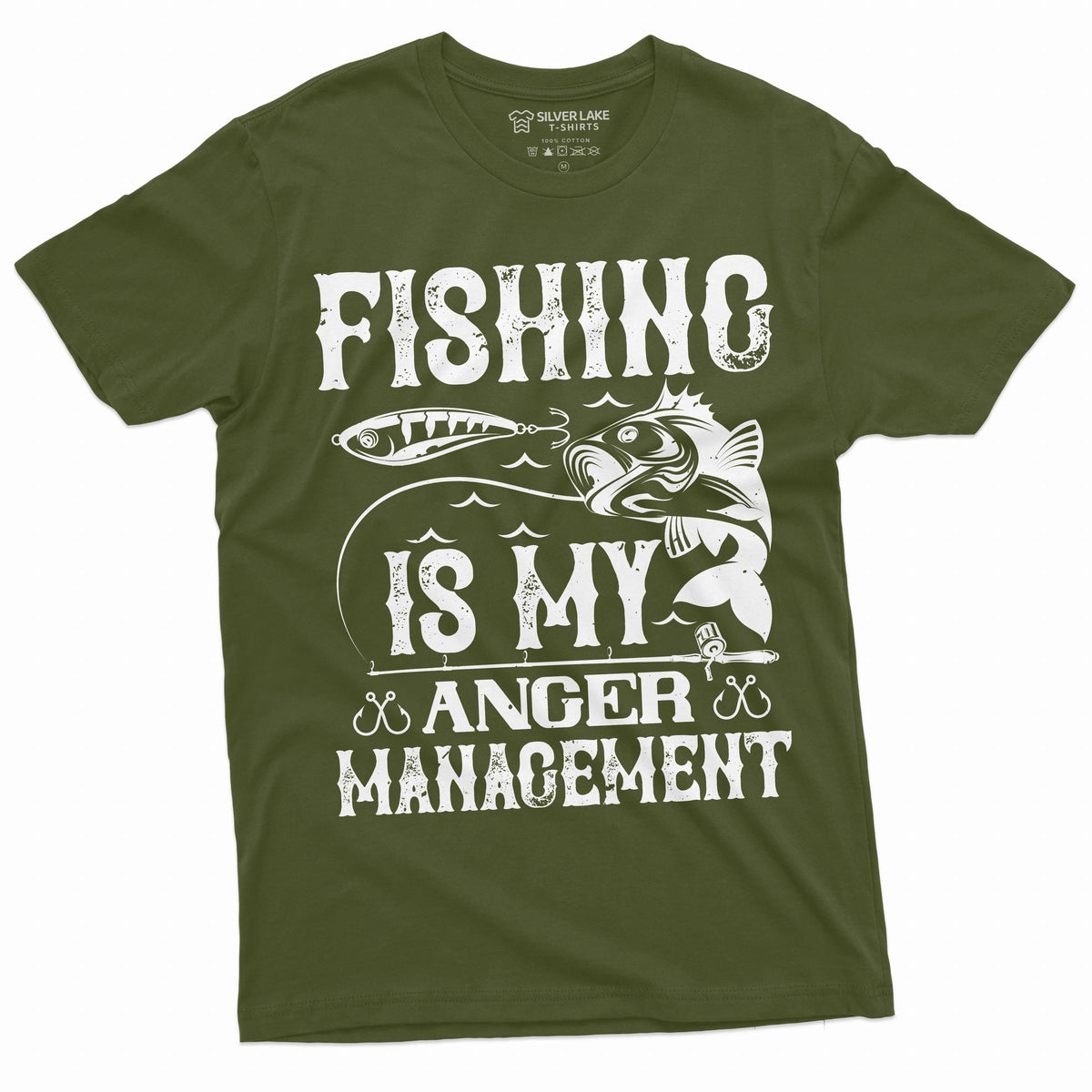 Men's Fishing anger management T-shirt Fisherman hobby product image 4