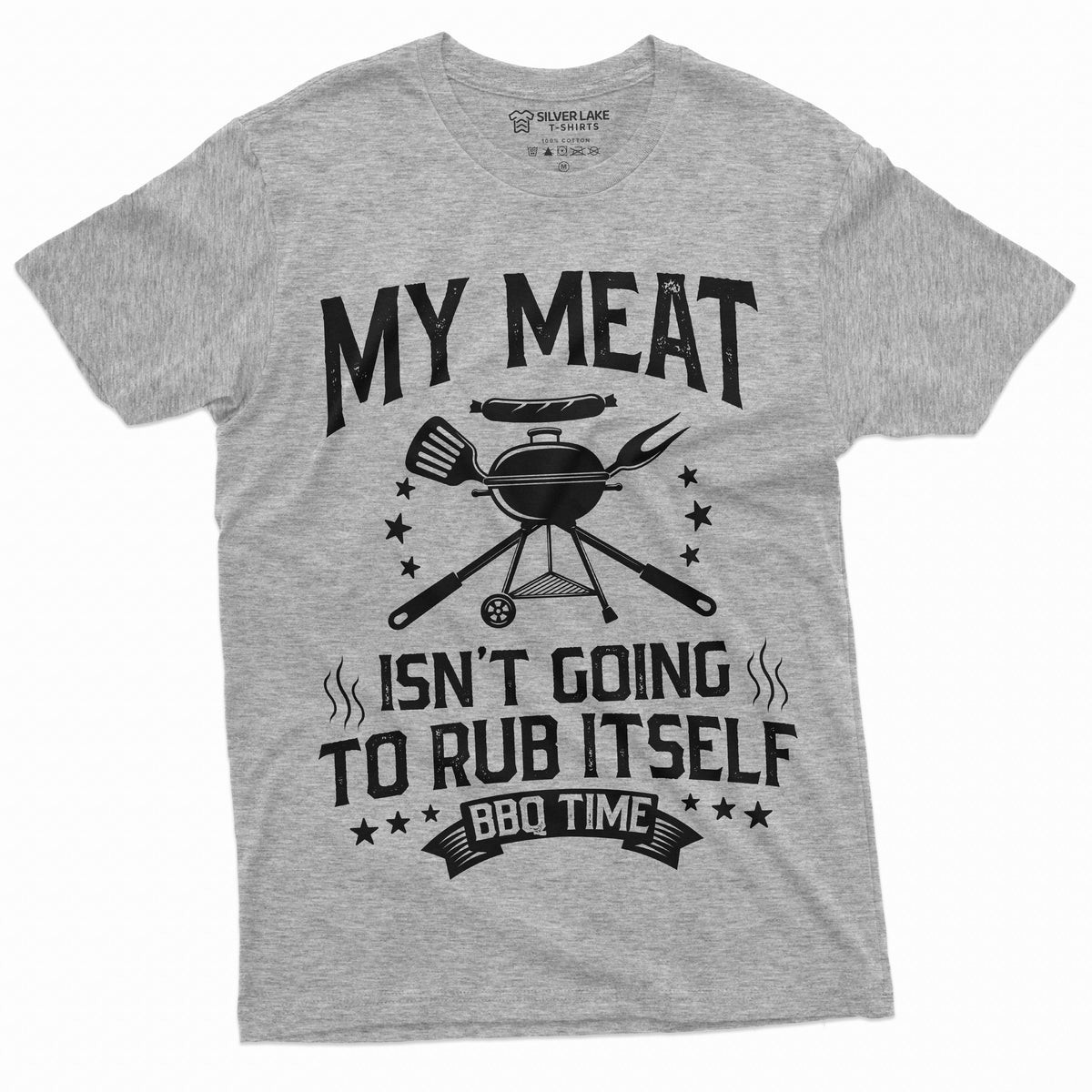 Men's Funny BBQ My meat is not going to rub itself Tee product image 11