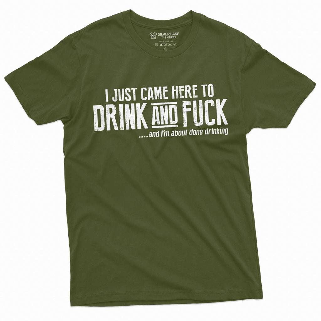 Men's funny offensive Humor T-shirt Drink and F*ck adult product image 10