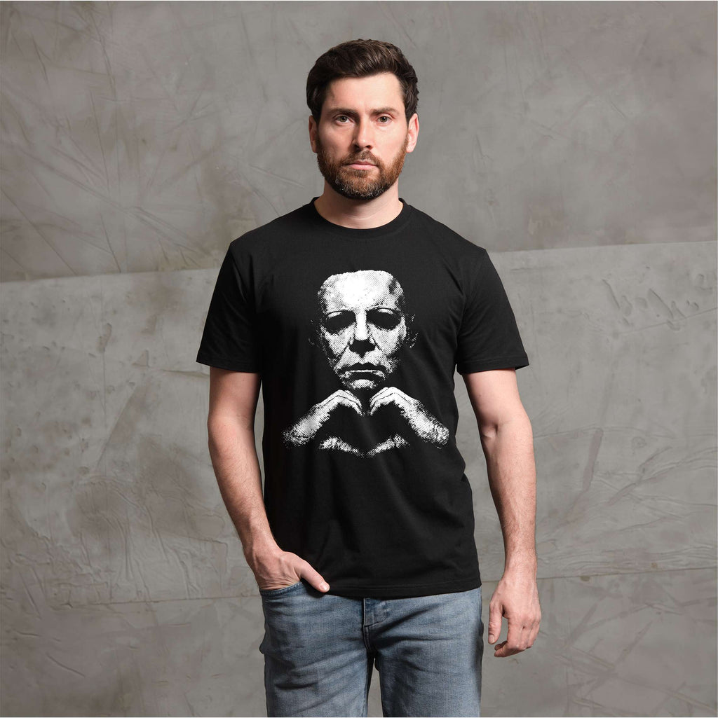 Masked Horror Shirt Heart Hands Scary Slasher Myers love product image 2