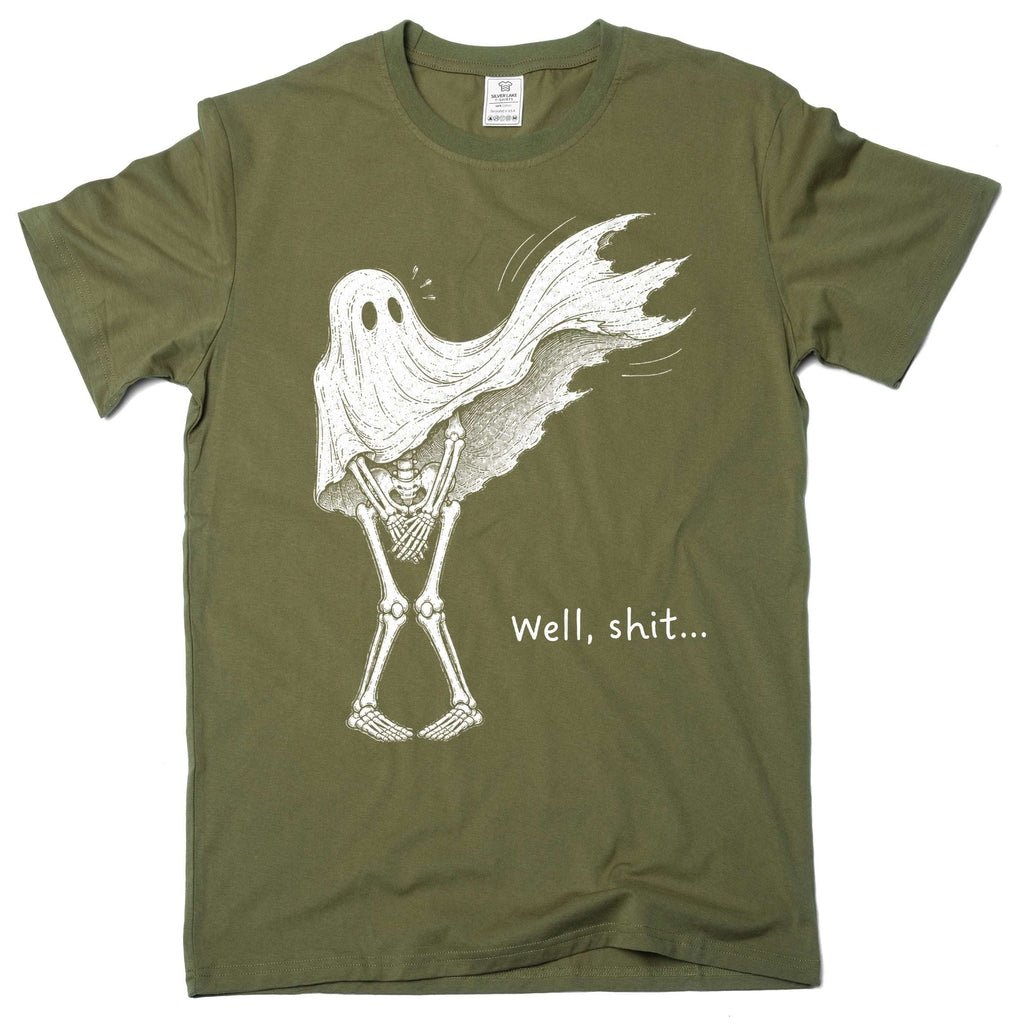 Funny Ghost Skeleton Shirt Dark Humor Halloween Spooky product image 4