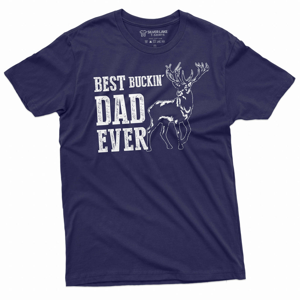 Men's Best Buckin Dad T-shirt Fishing hunting humorous product image 3