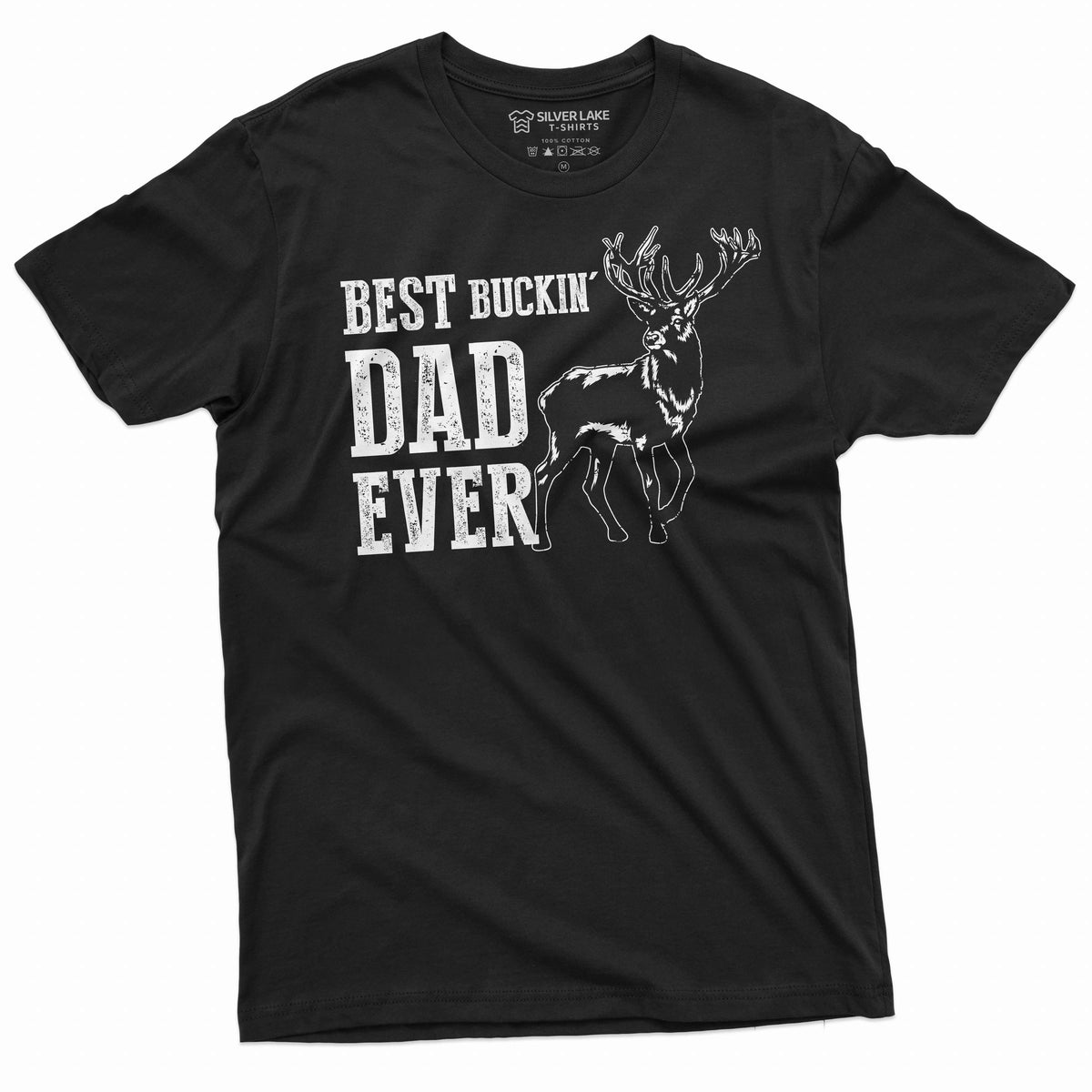 Men's Best Buckin Dad T-shirt Fishing hunting humorous product image 4