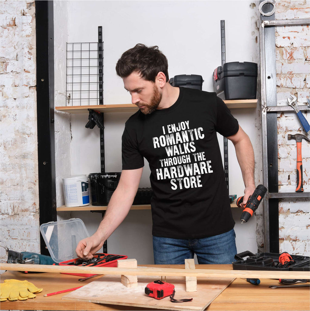 Men's Funny garage hardware store T-shirt I enjoy romantic product image 3