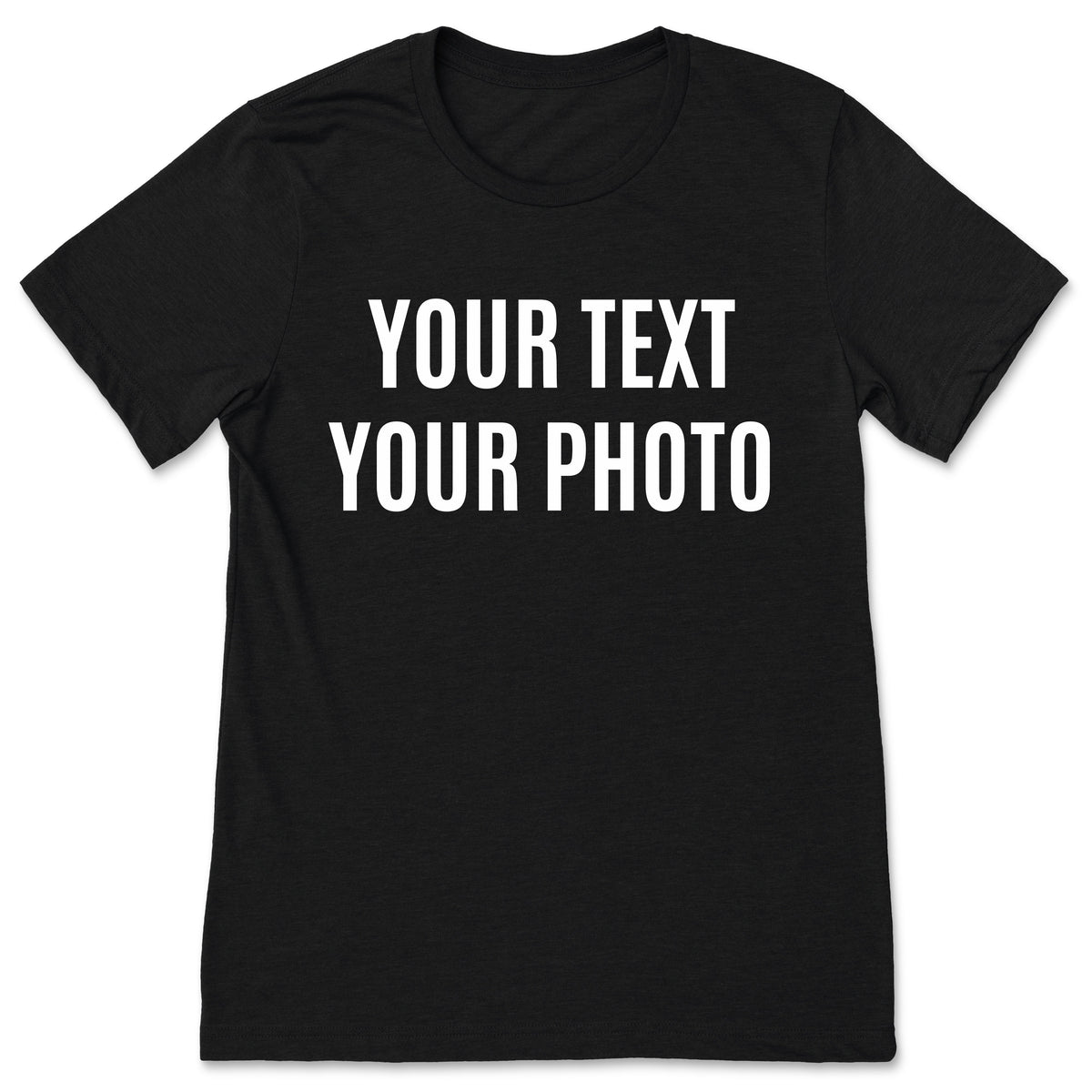 Your Own Photo Image Picture Logo T-Shirt, Custom Text product image 1