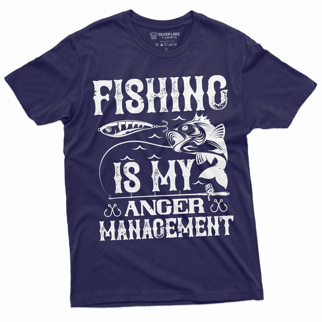 Men's Fishing anger management T-shirt Fisherman hobby product image 1