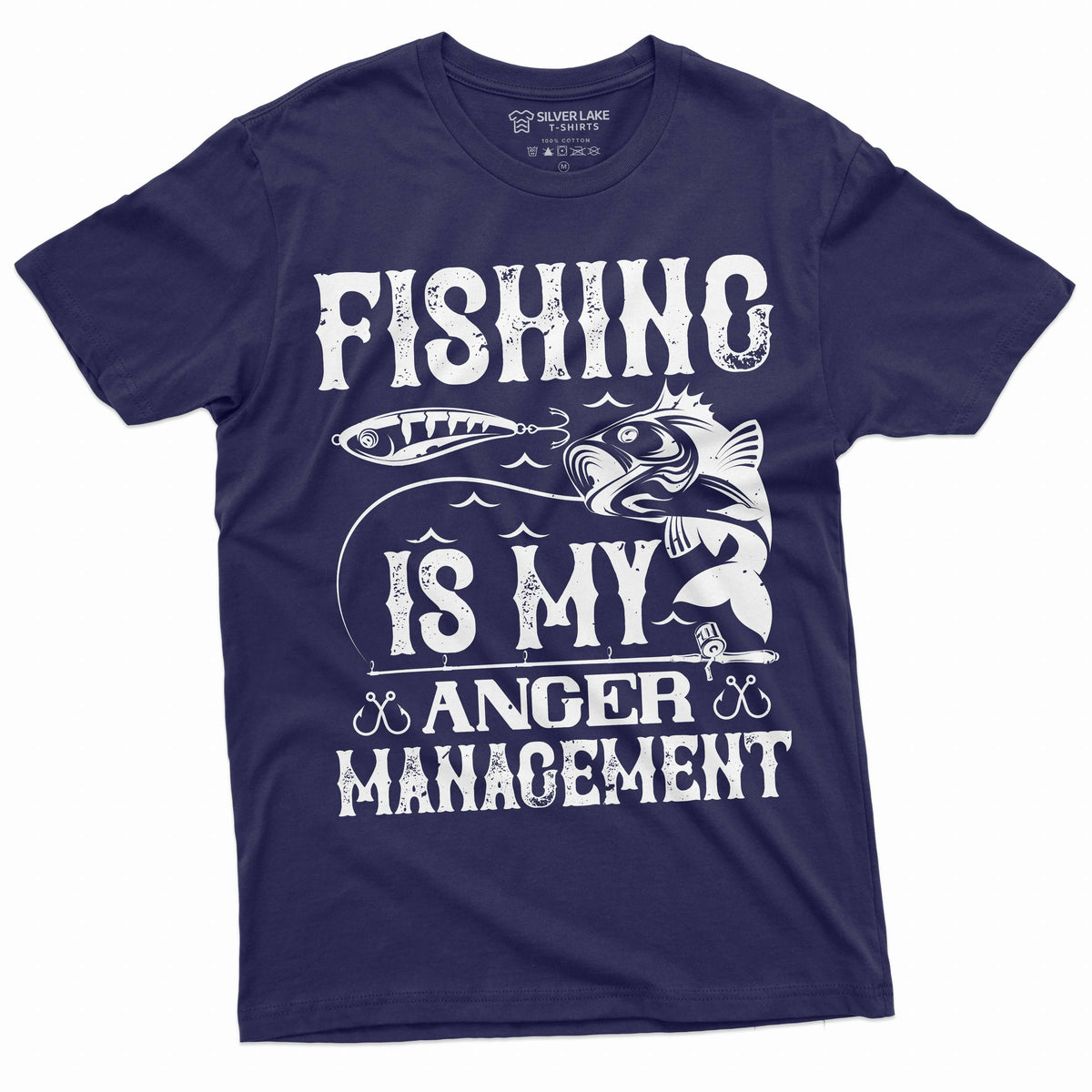 Men's Fishing anger management T-shirt Fisherman hobby product image 1