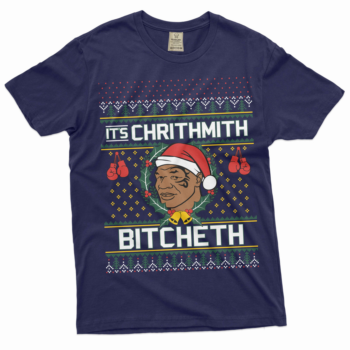 Funny Christmas Shirt Mike Tyson It's Chrithmith Bicheth product image 3