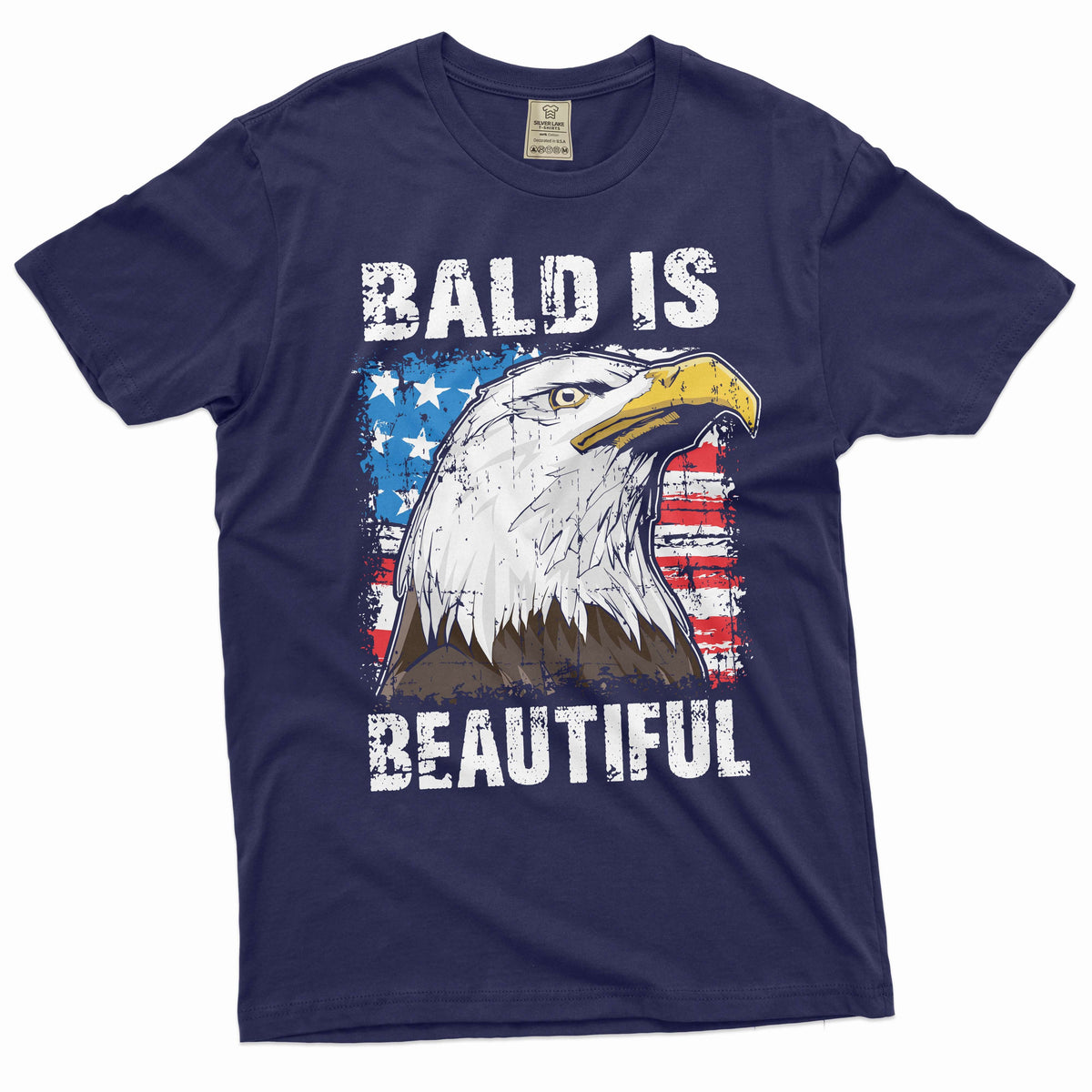 Men's Funny 4th of July Eagle T-shirt patriotic USA tee product image 3