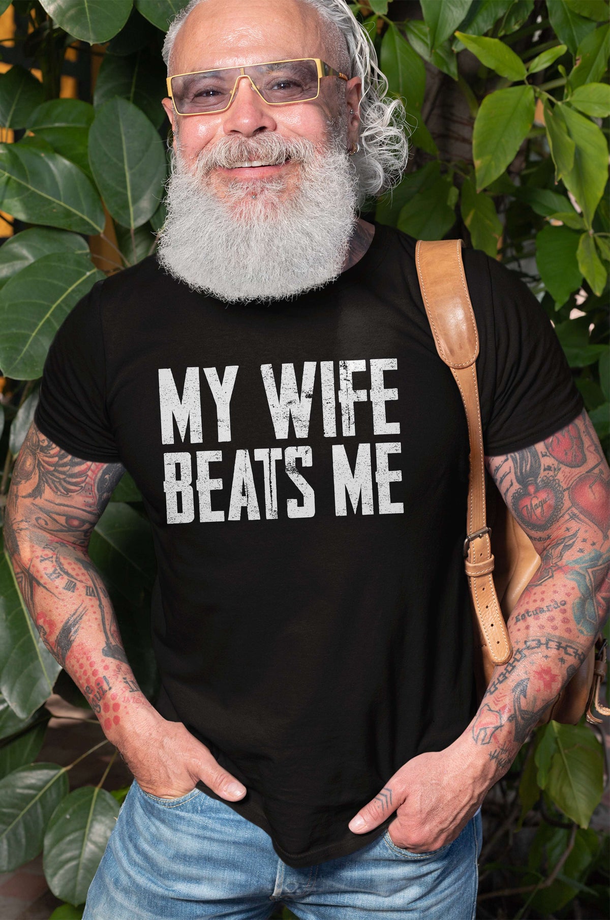 Men's Funny Tee shirt Husband Birthday Sarcastic my wife product image 2