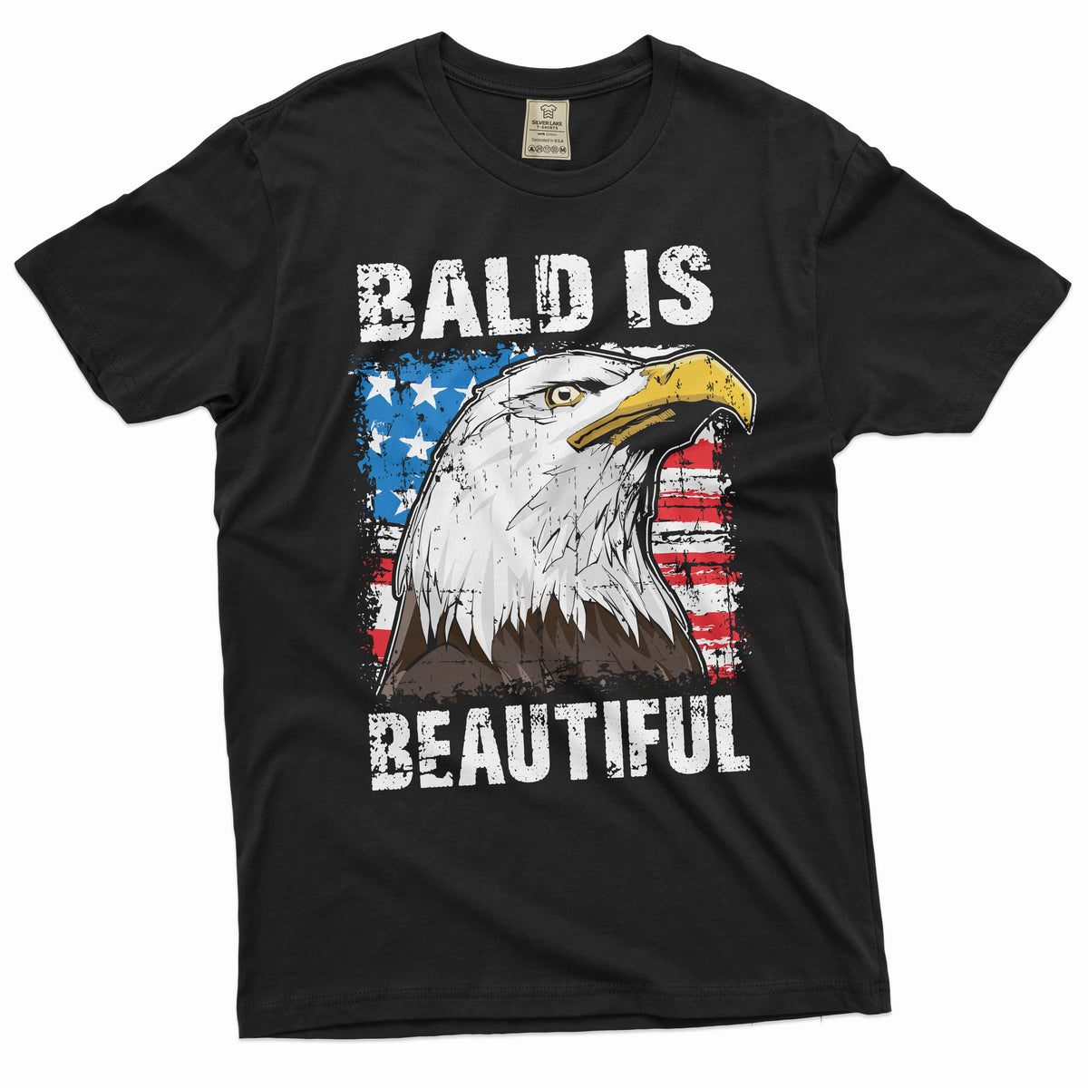 Men's Funny 4th of July Eagle T-shirt patriotic USA tee product image 1