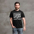 Men's funny I cook and know things humorous cooking bbq product image 1