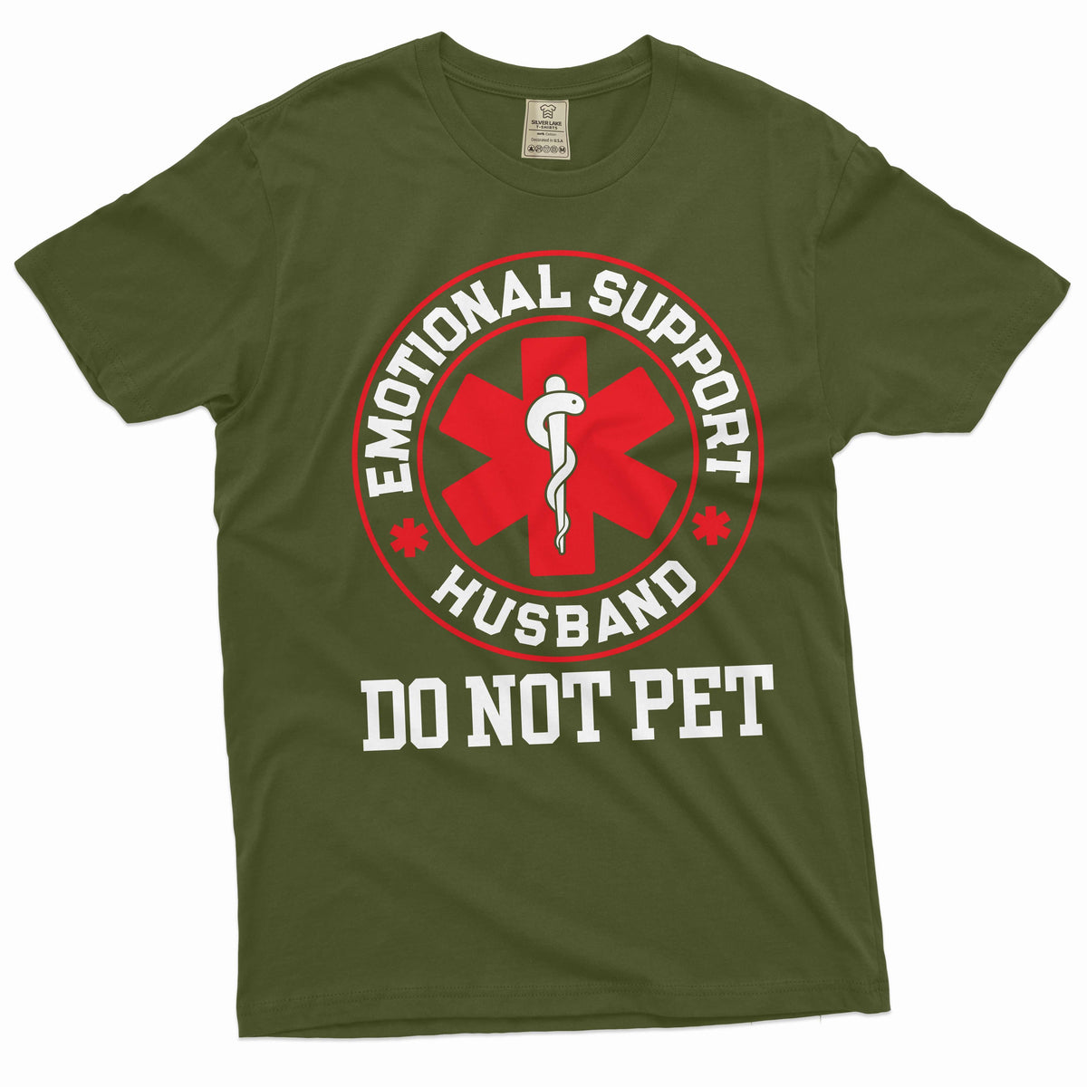 Funny emotional support husband T-shirt do not pet product image 4