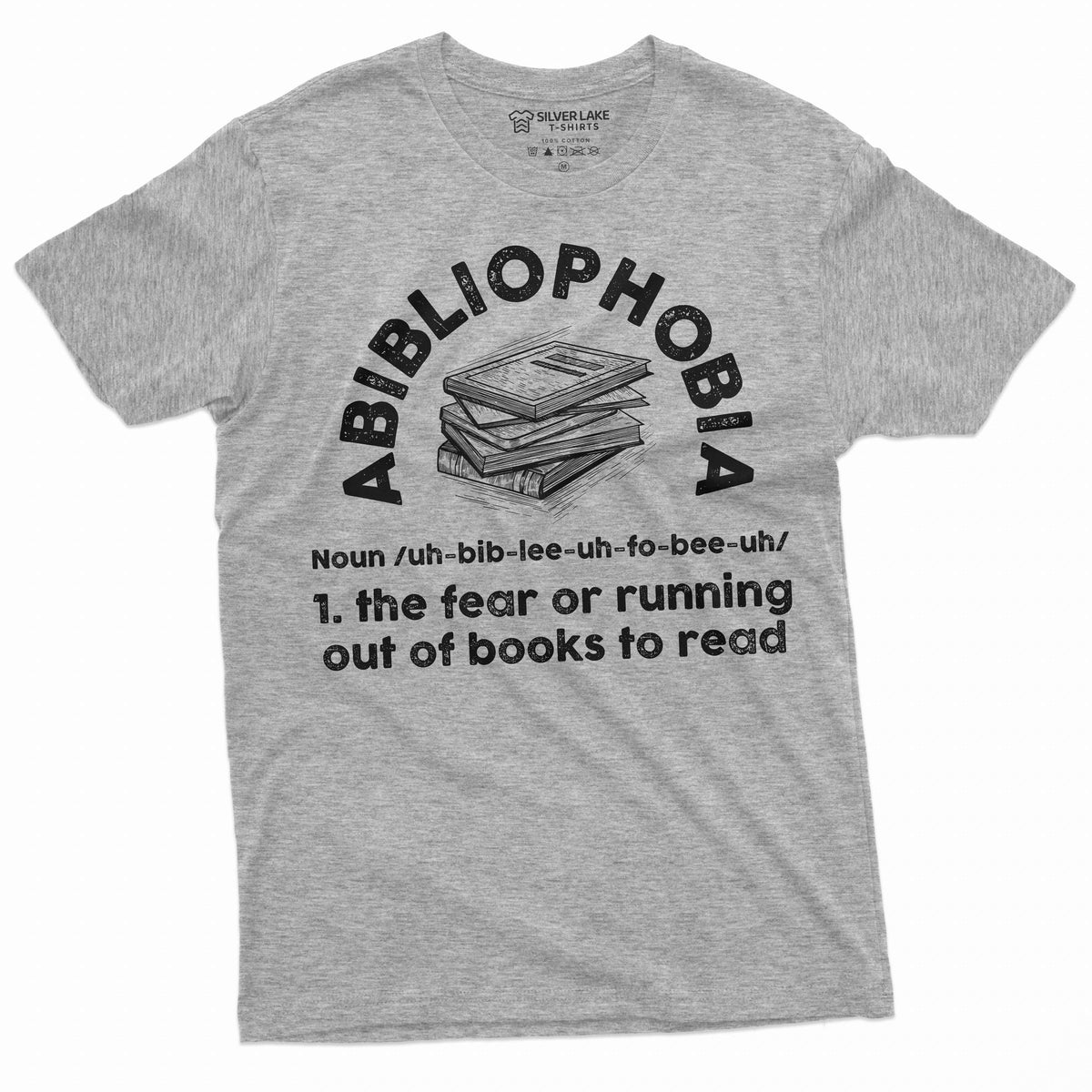Book Lover shirt Abibliophobia fear of running out of books product image 5