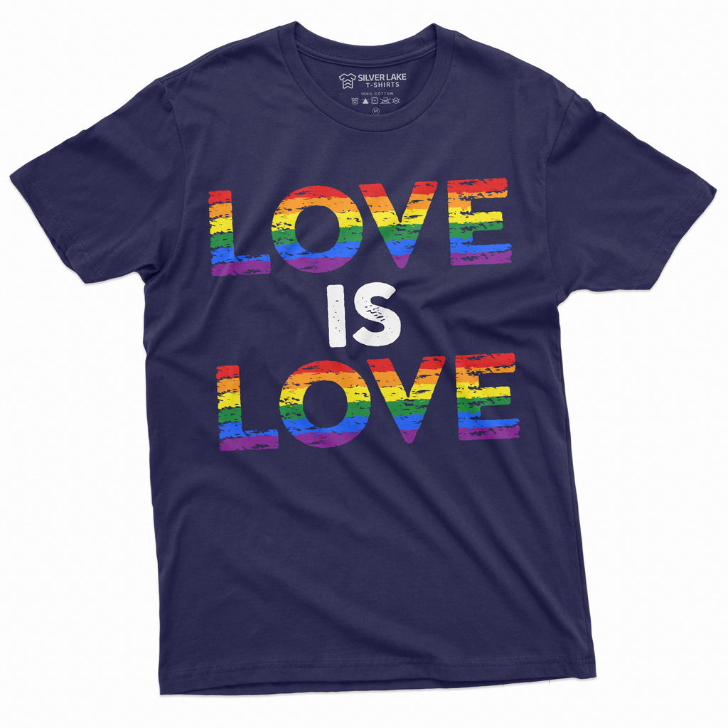 Love is LGBTQ T-shirt Gay Lesbian Unisex Mens Womens Tee product image 8