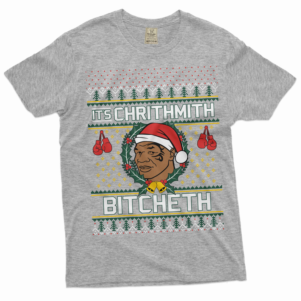 Funny Christmas Shirt Mike Tyson It's Chrithmith Bicheth product image 5