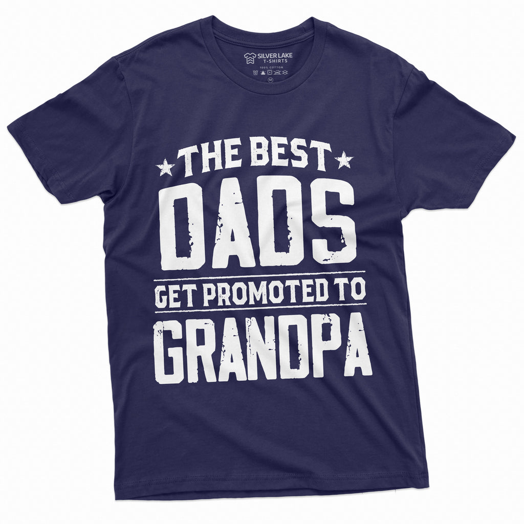 Men's Best Dads Get promoted to Grandpa T-shirt Grandfather product image 11