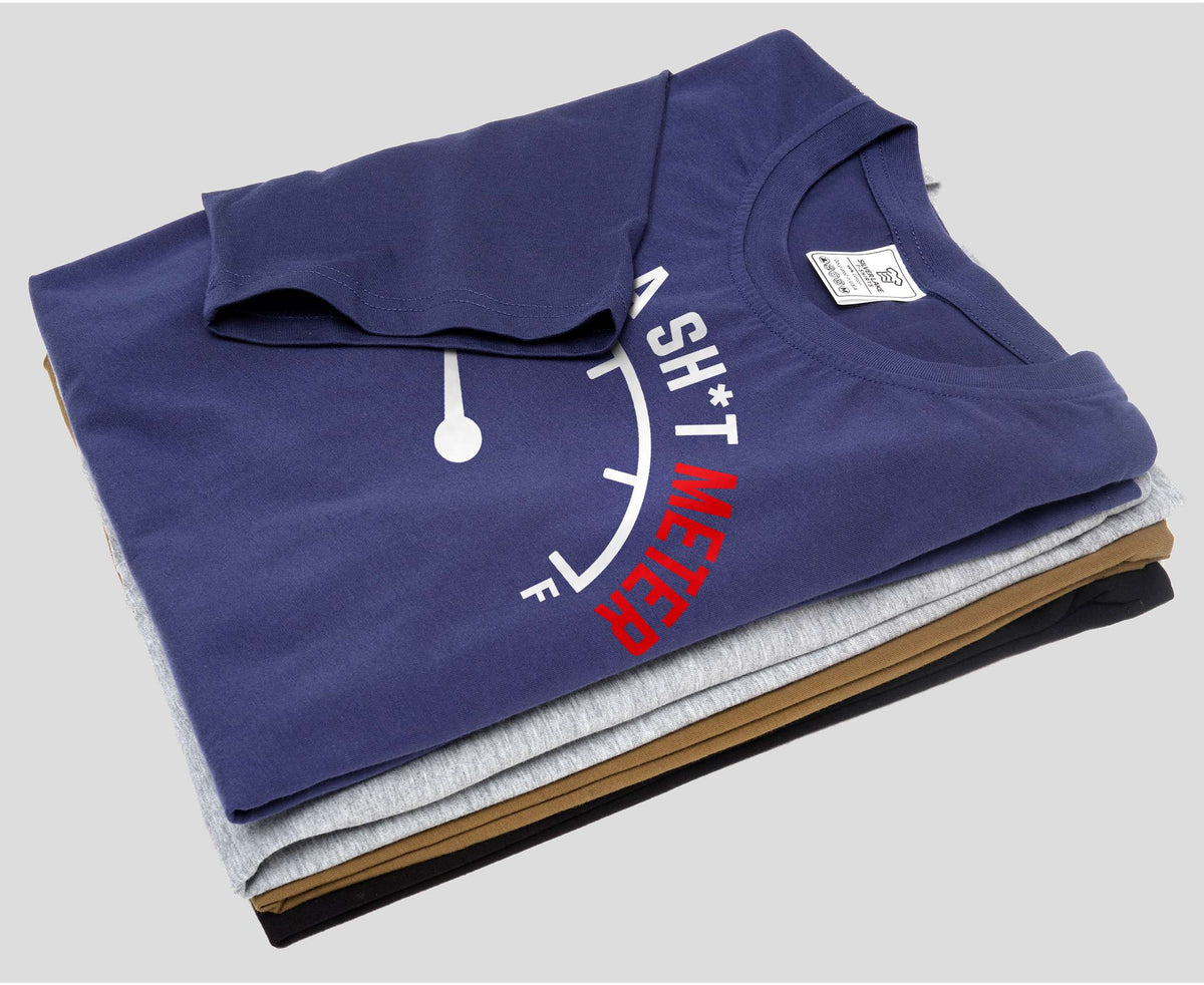 Men's sarcastic my give a shit meter T-shirt adult humor product image 6