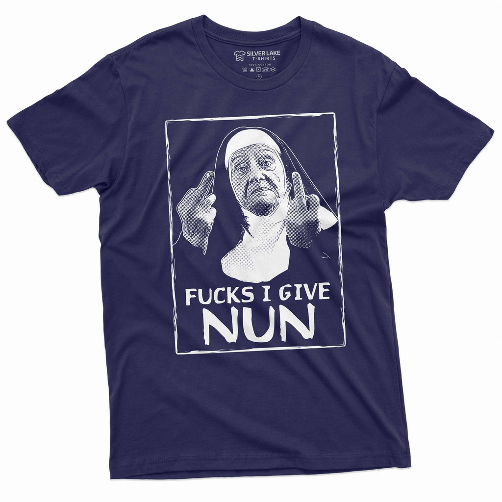 Men's Funny Shirt Nun F*CKS I Give Humorous Gifts Unholy product image 3